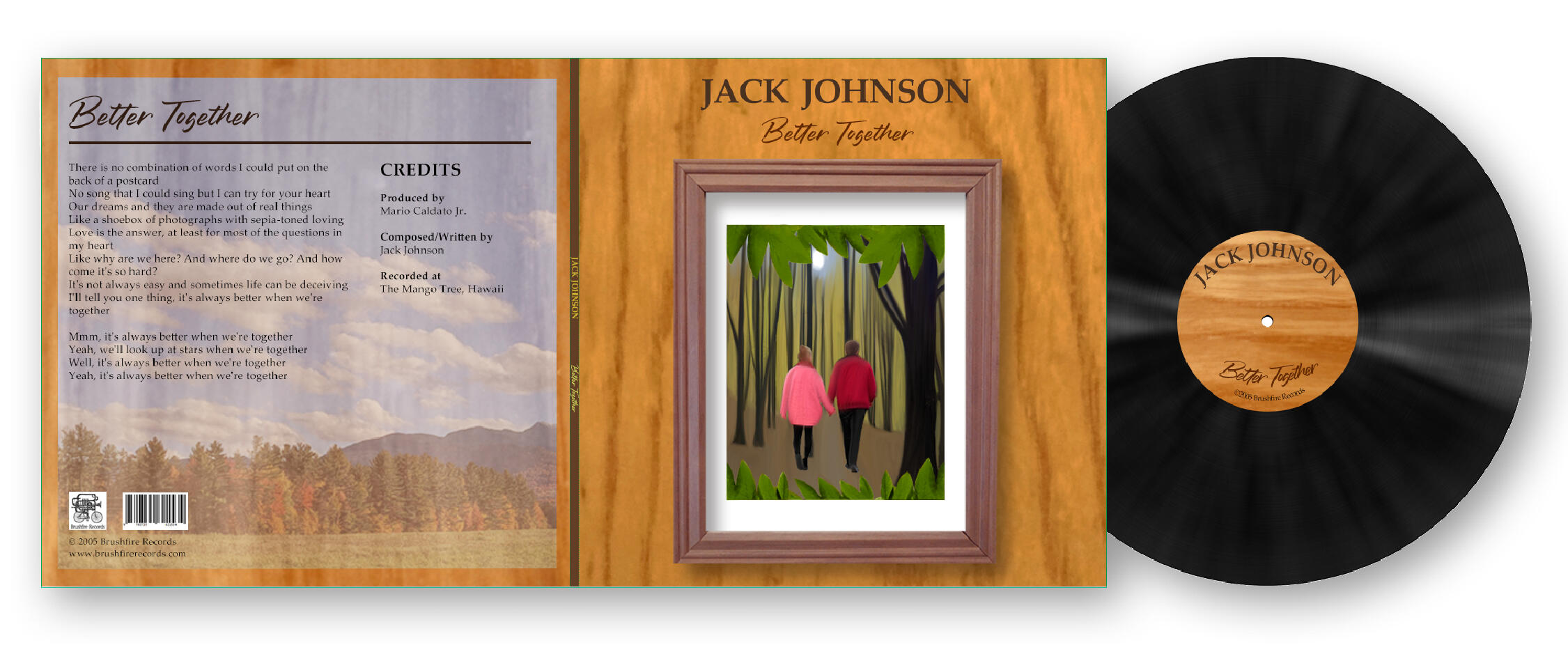 Jack Johnson - Better Together | Vinyl Record Design